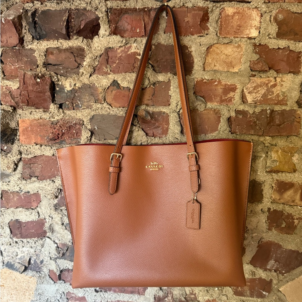 Coach City Tote in Saddle Brown Leather